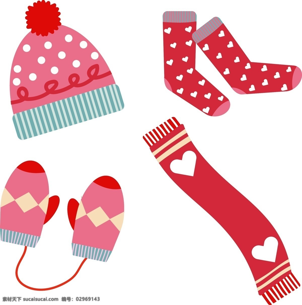 一个 冬天 加热 设备 基本 要素 开襟 羊毛衫 帽子 围巾 温暖 提示 说明 袜子 元素 副 手套 冷