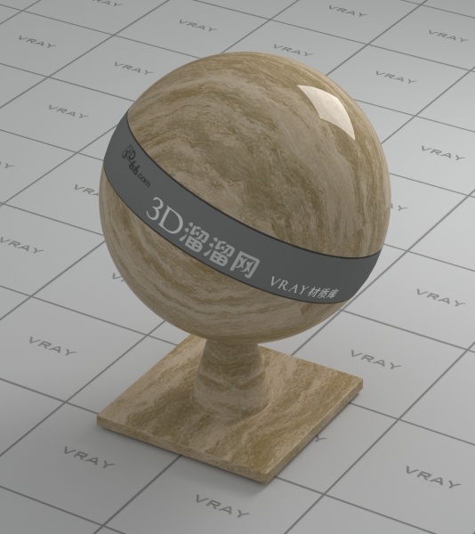 vray 木纹 石 材质 光滑 棕色 有贴图 max2008 石料 木纹石 3d模型素材 材质贴图