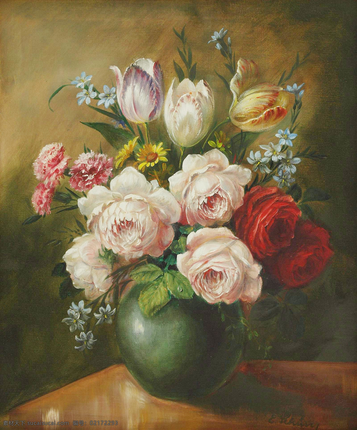 美丽 鲜花 静物 油画 鲜花油画 花瓶 花朵油画 油画写生 绘画艺术 装饰画 无框画 其他艺术 文化艺术 黑色