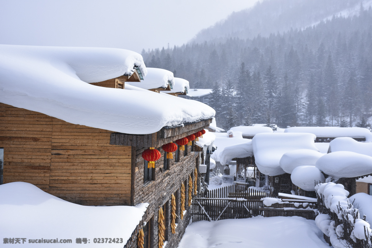 童话 世界 雪乡 唯美 雪景 童话世界 冬季 寒冬 洁白 乡村 寒冷 积雪 雪蘑菇 零下25度 风景摄影图 自然景观 自然风景