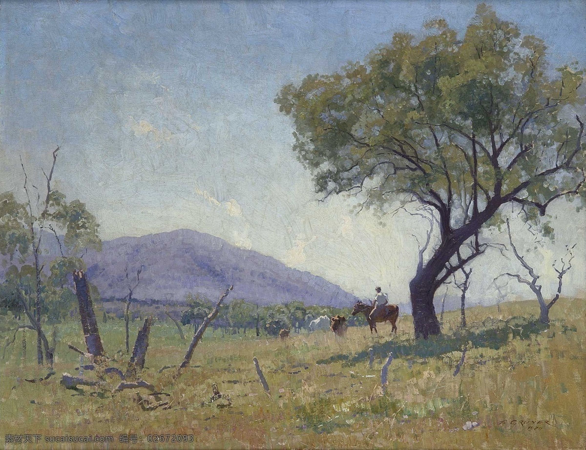 大师 画家 风景画 静物 油画 建筑 装饰画 1920 valley mingoola gruner elioth 人物 高清 西方 国外 现代 家居装饰素材