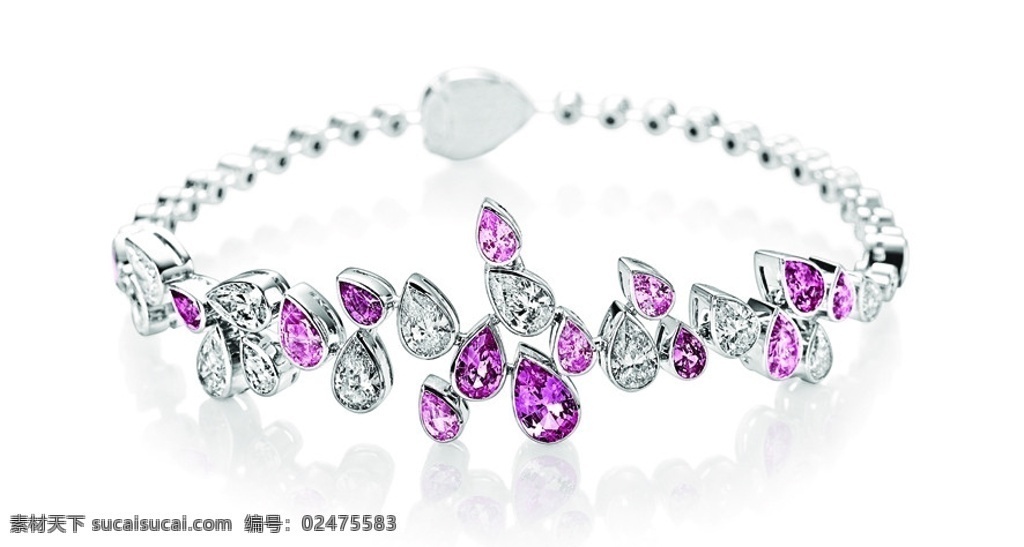 宝石手链 万宝龙 摩纳哥 格 蕾丝 王妃 典藏 系列 宝石 钻石 首饰 珠宝 手链 粉色 分层 源文件
