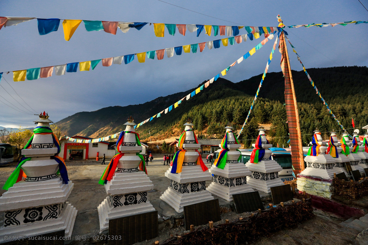 川盘村藏寨 四川阿坝 松潘 藏族 高原风光 国内旅游 旅游摄影