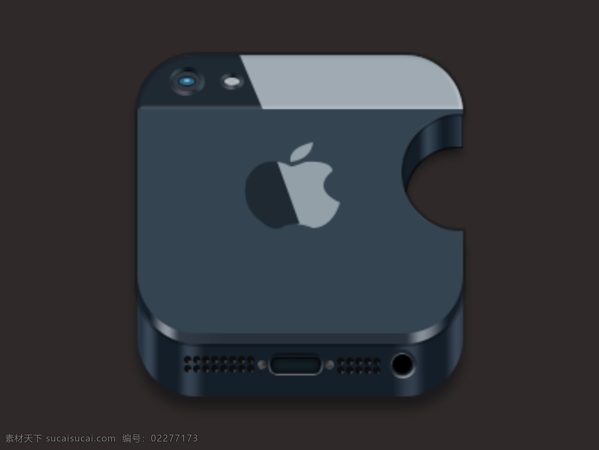 苹果写实图标 手机 apple 写实图标 产品原型 样机