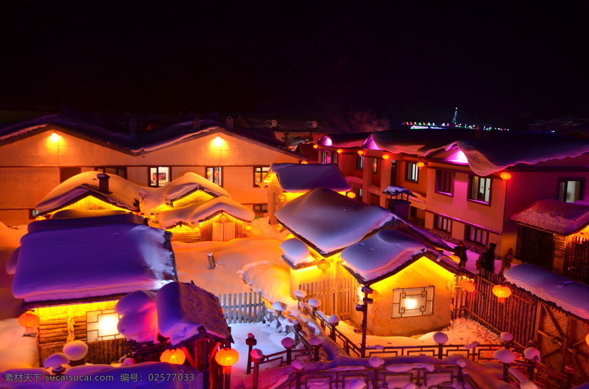 中国雪乡 哈尔滨 雪乡 冬天 雪景 雪 夜景 旅游摄影 国内旅游