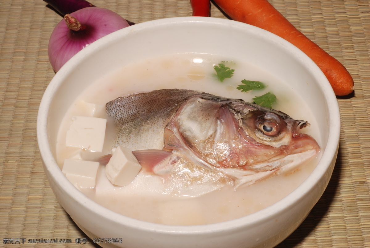 鱼头豆腐汤 鱼头 豆腐 菜 美食 传统美食 餐饮美食