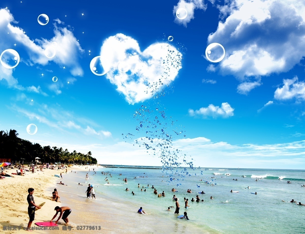 海边 海边素材 蓝色海边