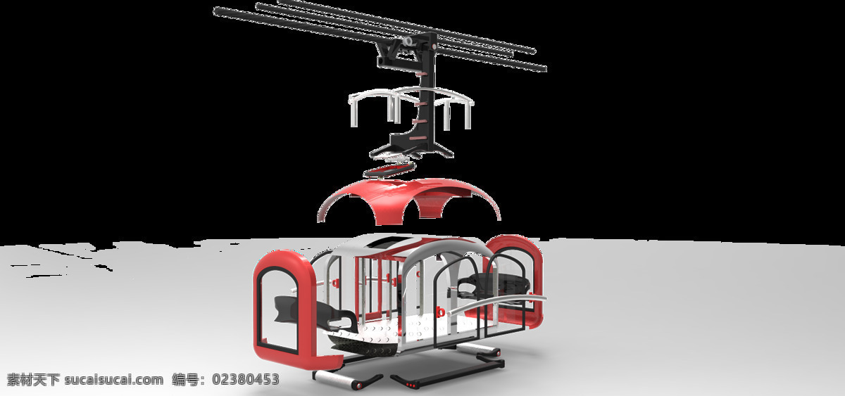 绳子 电缆 车 军事 航空航天 能源和电力 3d模型素材 建筑模型