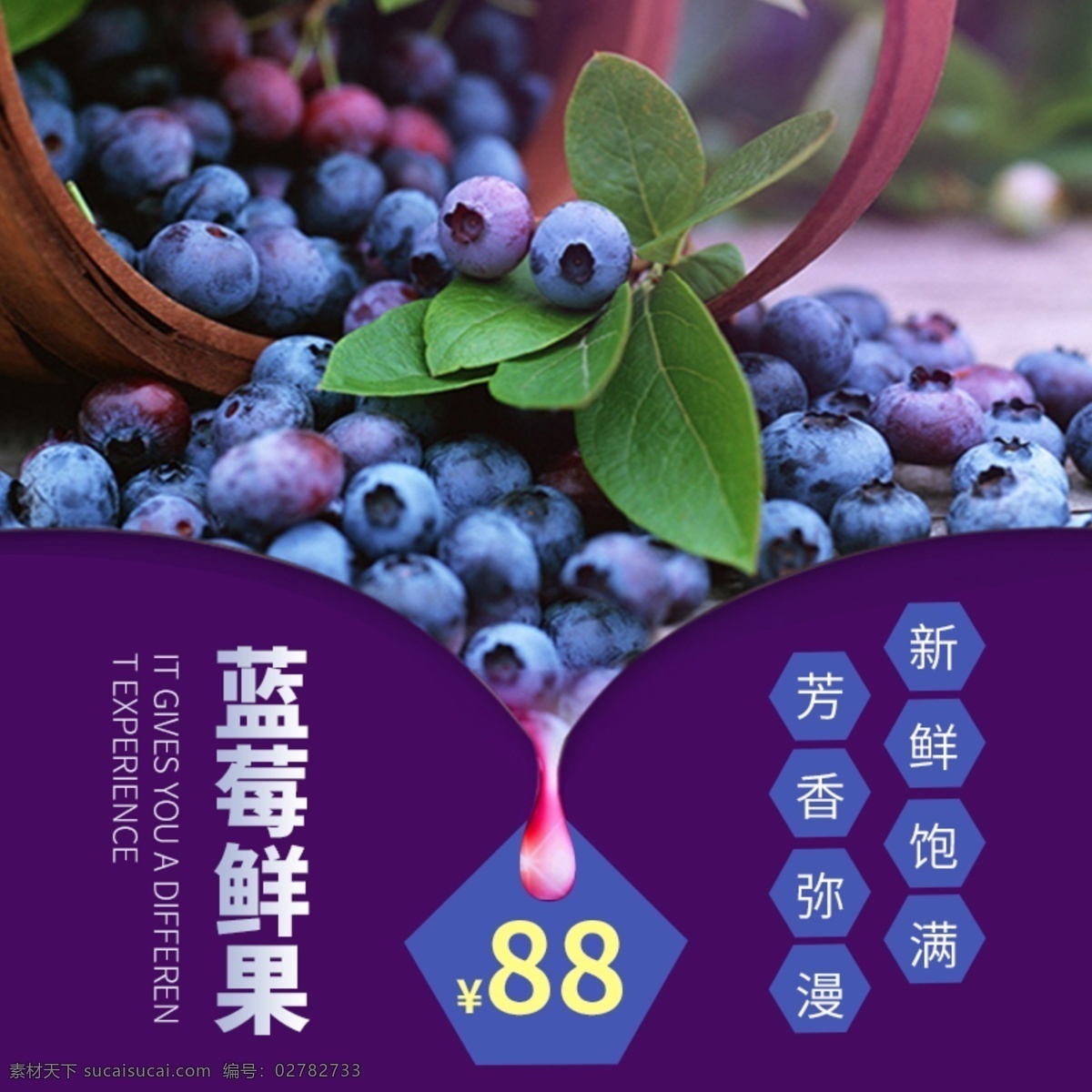 818 暑 促 主 图 直通车 电商 水果 食品 蓝莓 促销 主图 钻展 暑期促销 淘宝