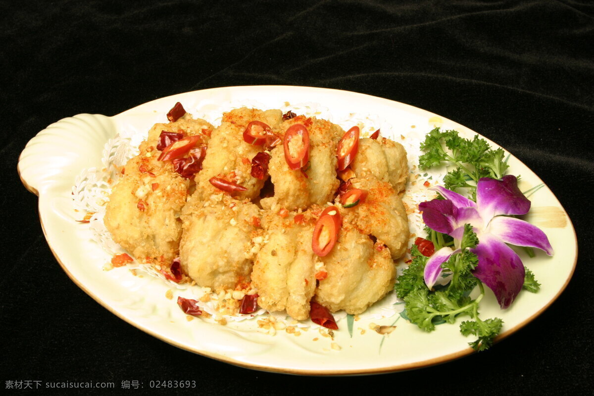 中华美食 传统美食 九肚鱼 椒盐九肚鱼 餐饮美食