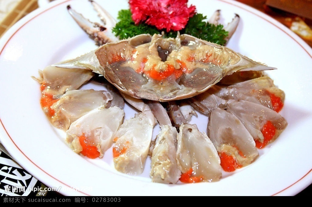 宁波咸膏蟹 餐饮美食 传统美食 摄影图库