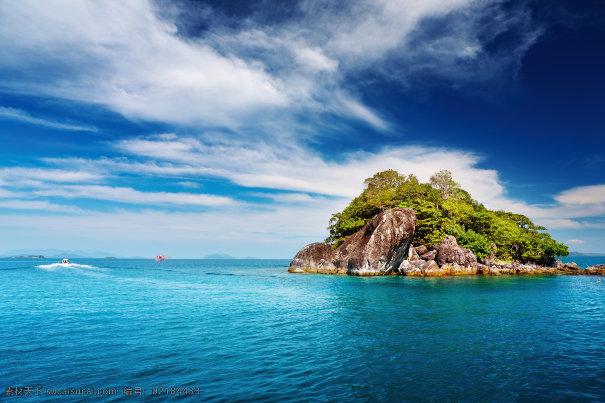 大海 岛屿图片素材 岛屿 高清图片 自然风景 自然 海水 小岛 山 自然风光 自然景观 蓝天 白云 蓝天大海 大海图片 风景图片