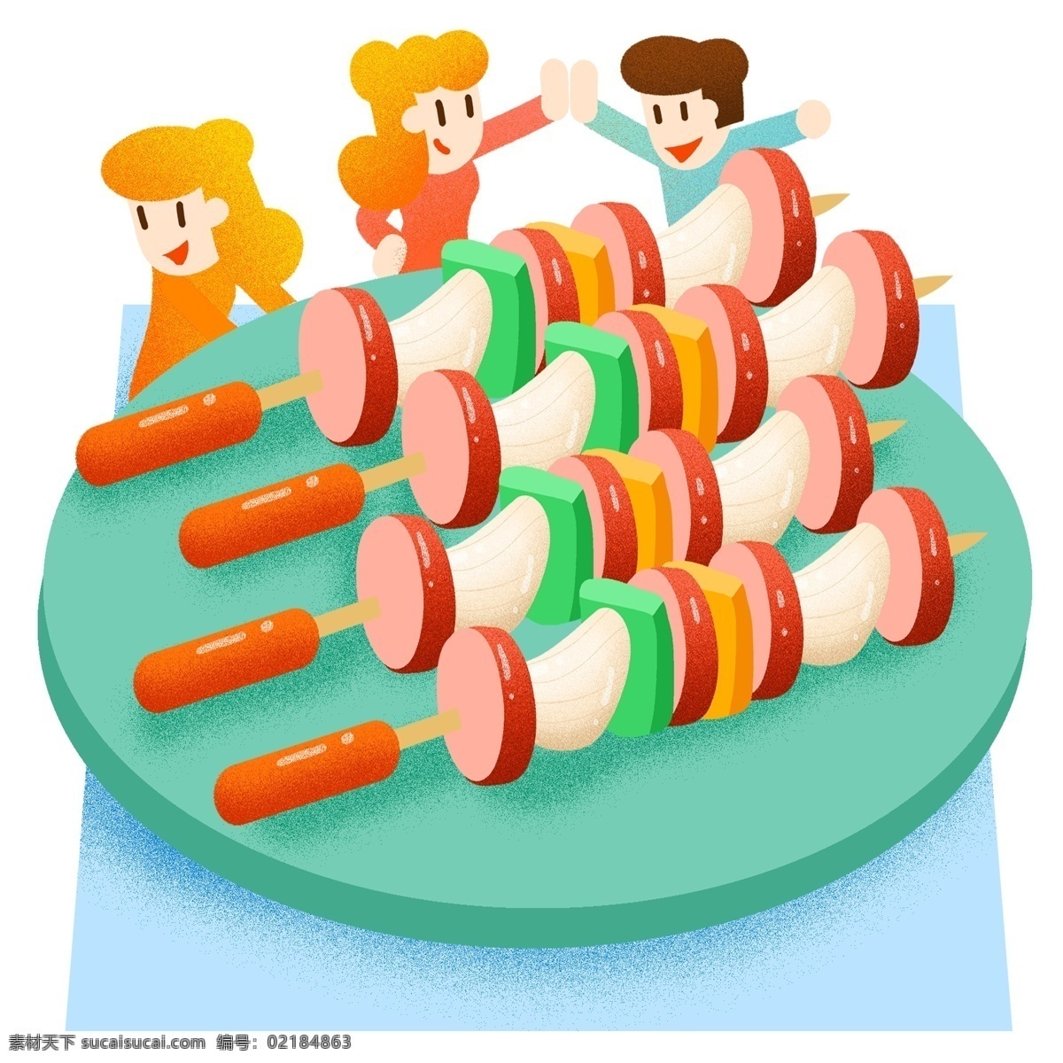 夏季 烧烤 bbq 吃货 肉食 撸串 聚会 小清新 夏天