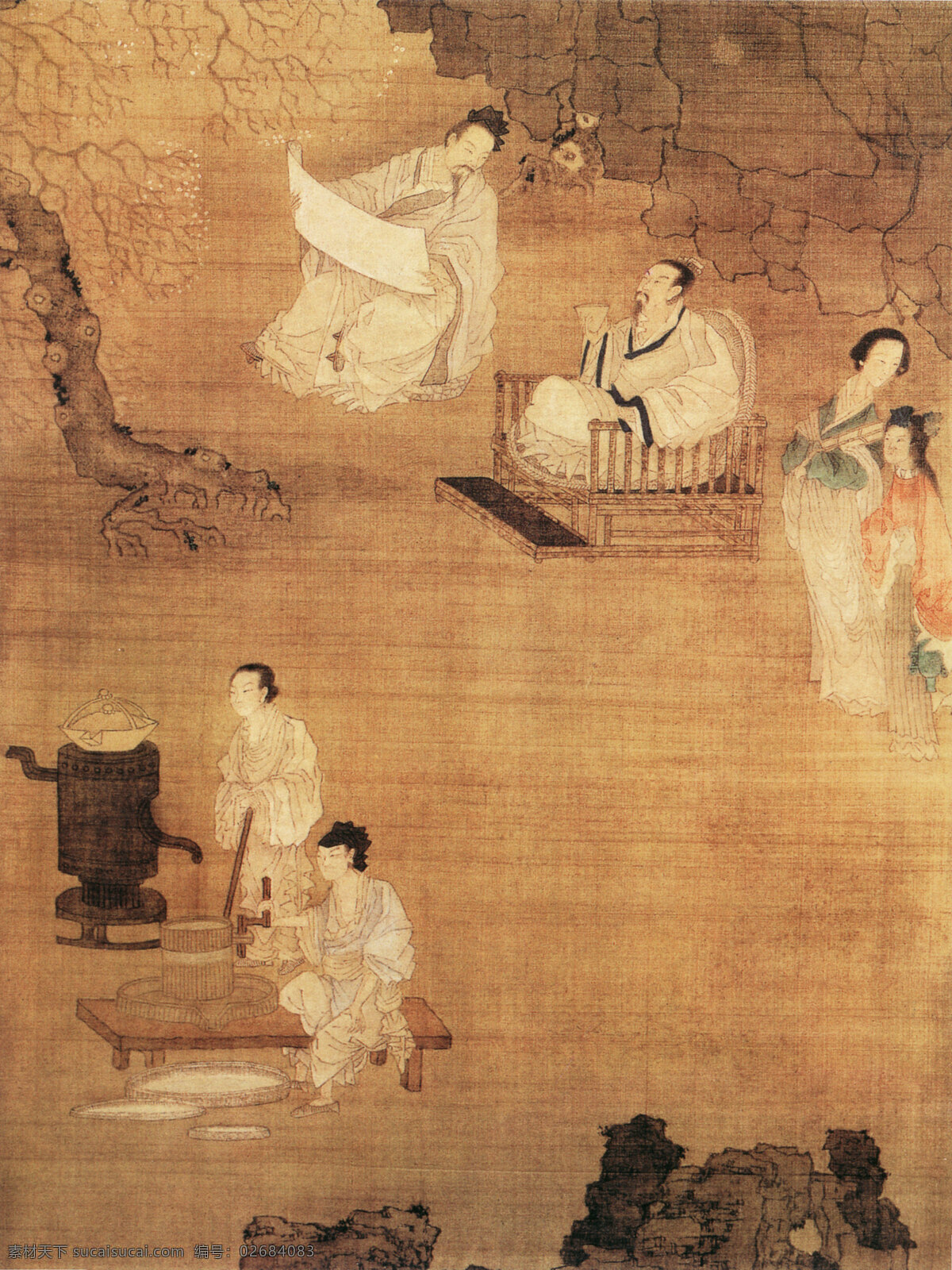 中国画 艺术 古典 古画 国画 绘画 水墨 中华传世国画 中国画艺术 装饰素材 室内装饰用图