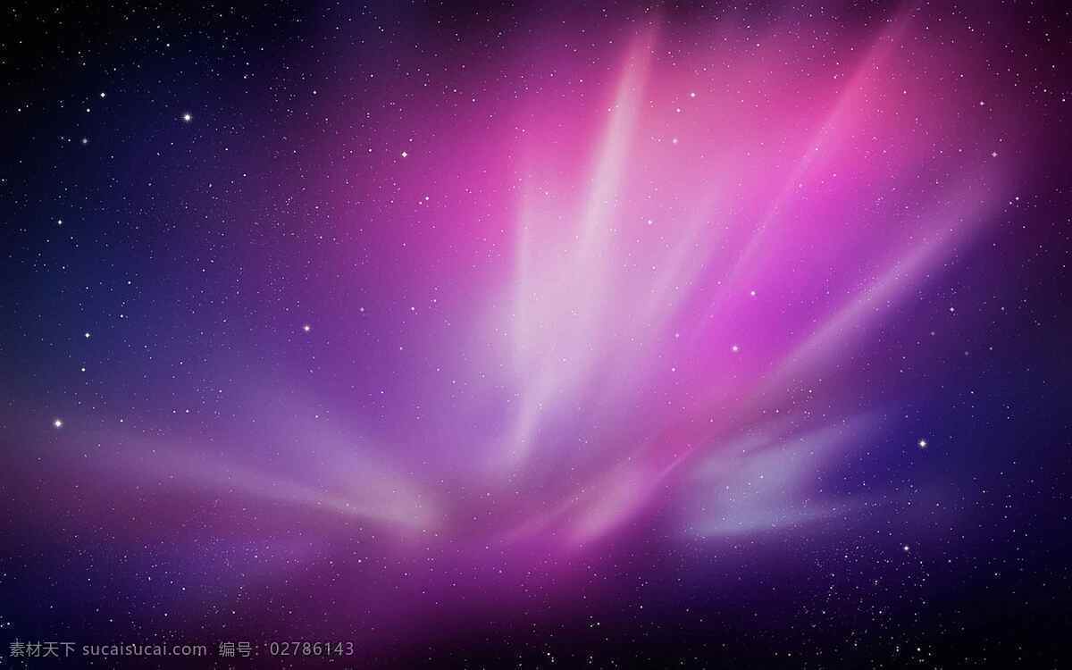 紫色极光 极光 星空 紫色 夜晚 星星 自然景观