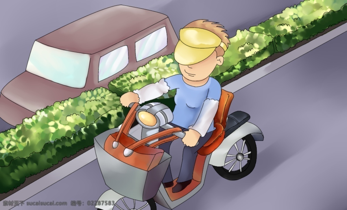 分层 psd源文件 q版 绘图 机动车 卡通 卡通人物 绿化带 cg 人物 场景 模板下载 图画 源文件 家居装饰素材 园林景观设计
