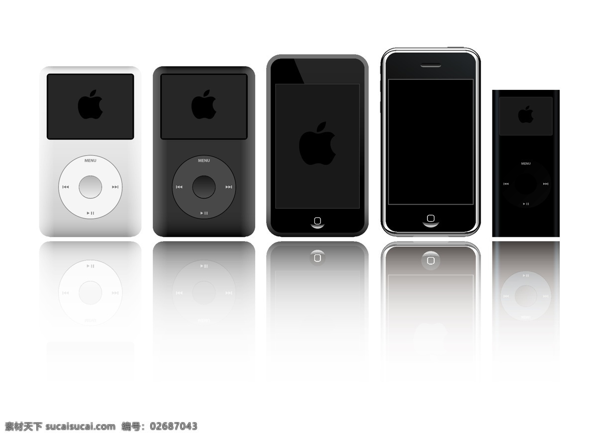 ipod iphone 矢量 ipad mac imac矢量 矢量mac 苹果 耳机 向量 向量ipod 免费 矢量图 其他矢量图