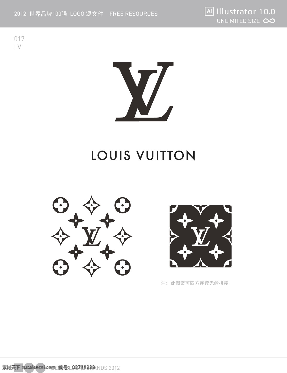 世界 品牌 强 logo 源文件 世界品牌 100强 lv 箱包 vi logo设计