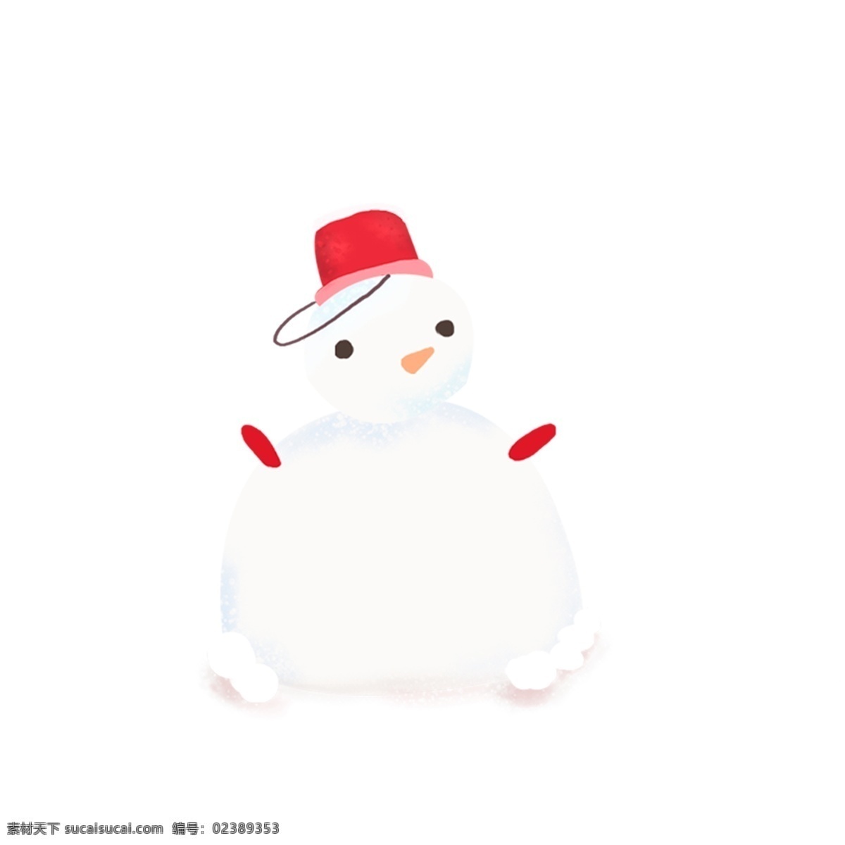 可爱 冬天 小雪 人 商用 元素 清新 唯美 冬季 雪人 插画设计 可爱卡通 冬至 立冬元素 堆雪人