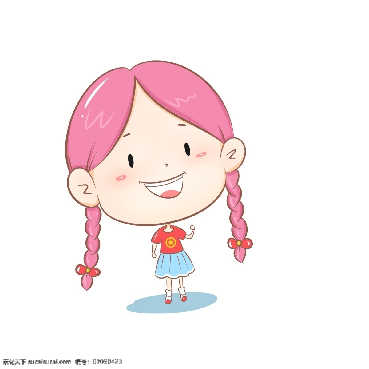 立人展架 立人 展架 人物 卡通 小女孩