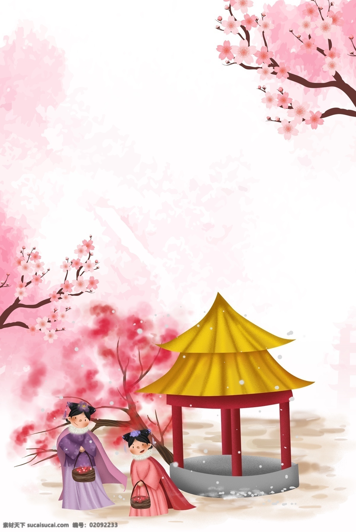 清新 春天 花卉 bann 背景 春季上新 桃花 燕子 光晕 花朵 唯美