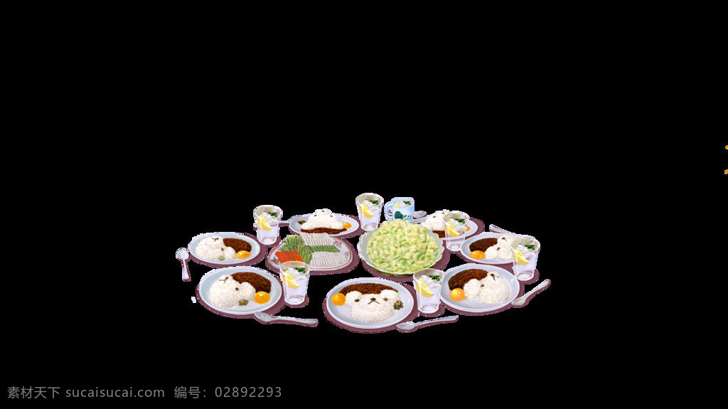 同学 聚餐 插画 海报 元素 png元素 春节 免抠元素 透明元素 温馨