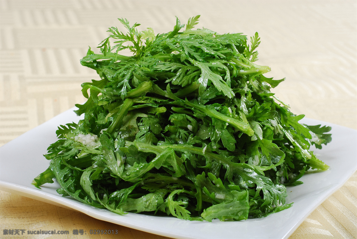 生拌茼蒿 美食 传统美食 餐饮美食 高清菜谱用图