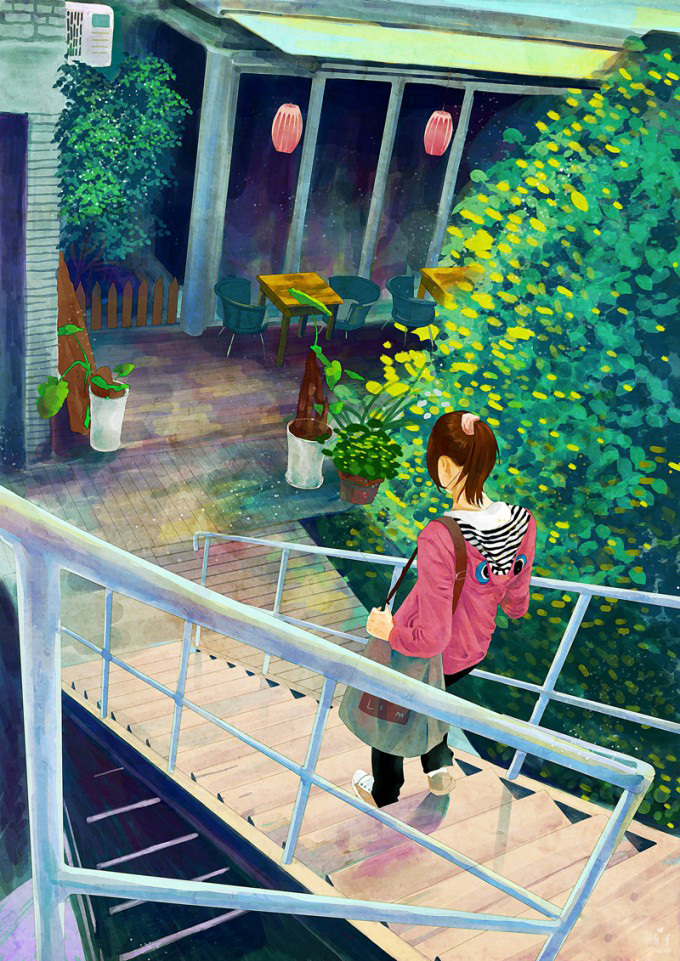 位图免费下载 插画 服装图案 女孩 人物 位图 场景画 面料图库 服装设计 图案花型