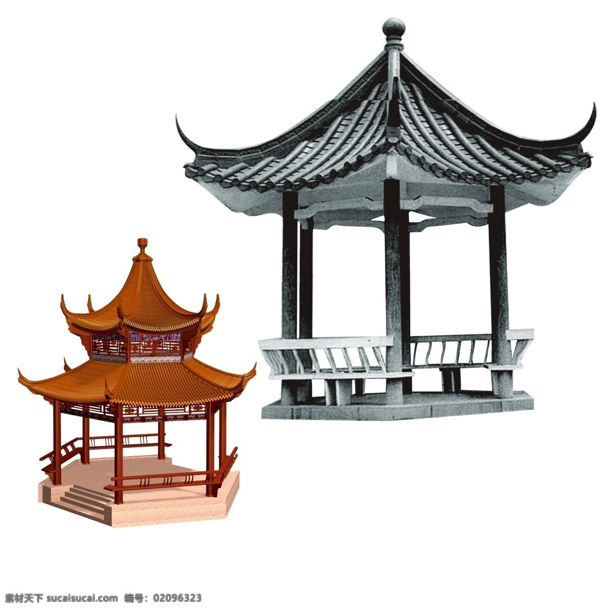 亭子 自然 景观 乡村 自然景观 建筑园林