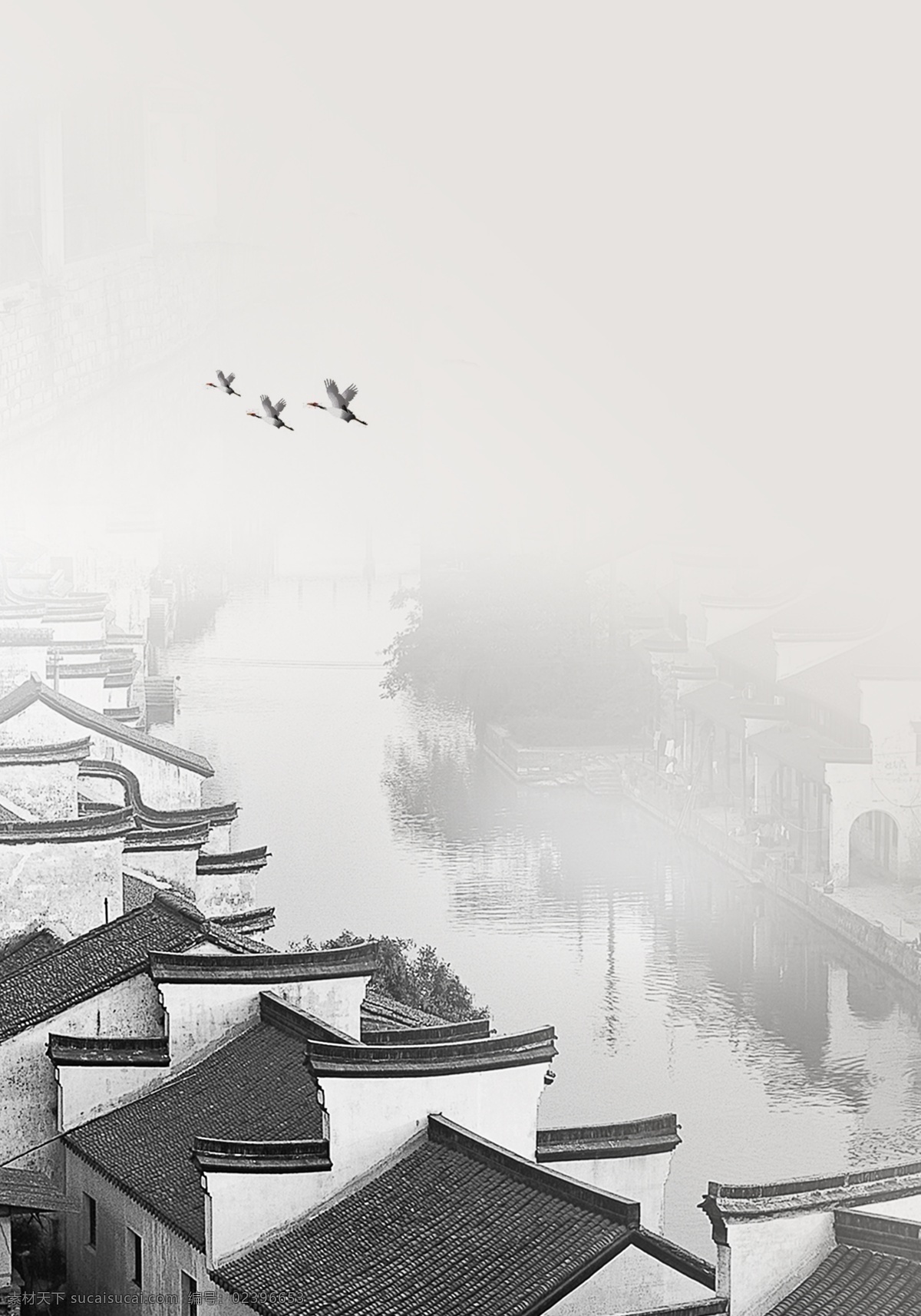 古镇背景 古镇 乌镇 古典 背景 做旧