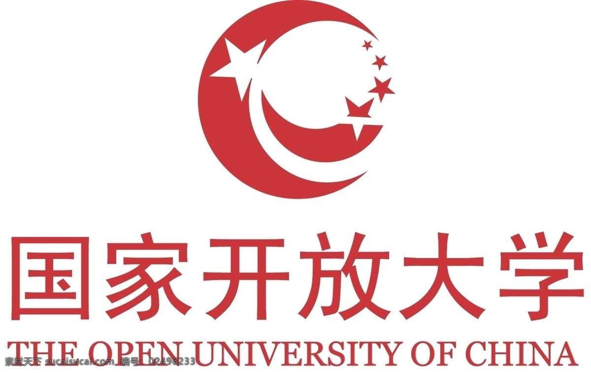 国家 开放 大学 logo 国开 国家开放大学 开放大学 图标 公共标识标志 标识标志图标 矢量