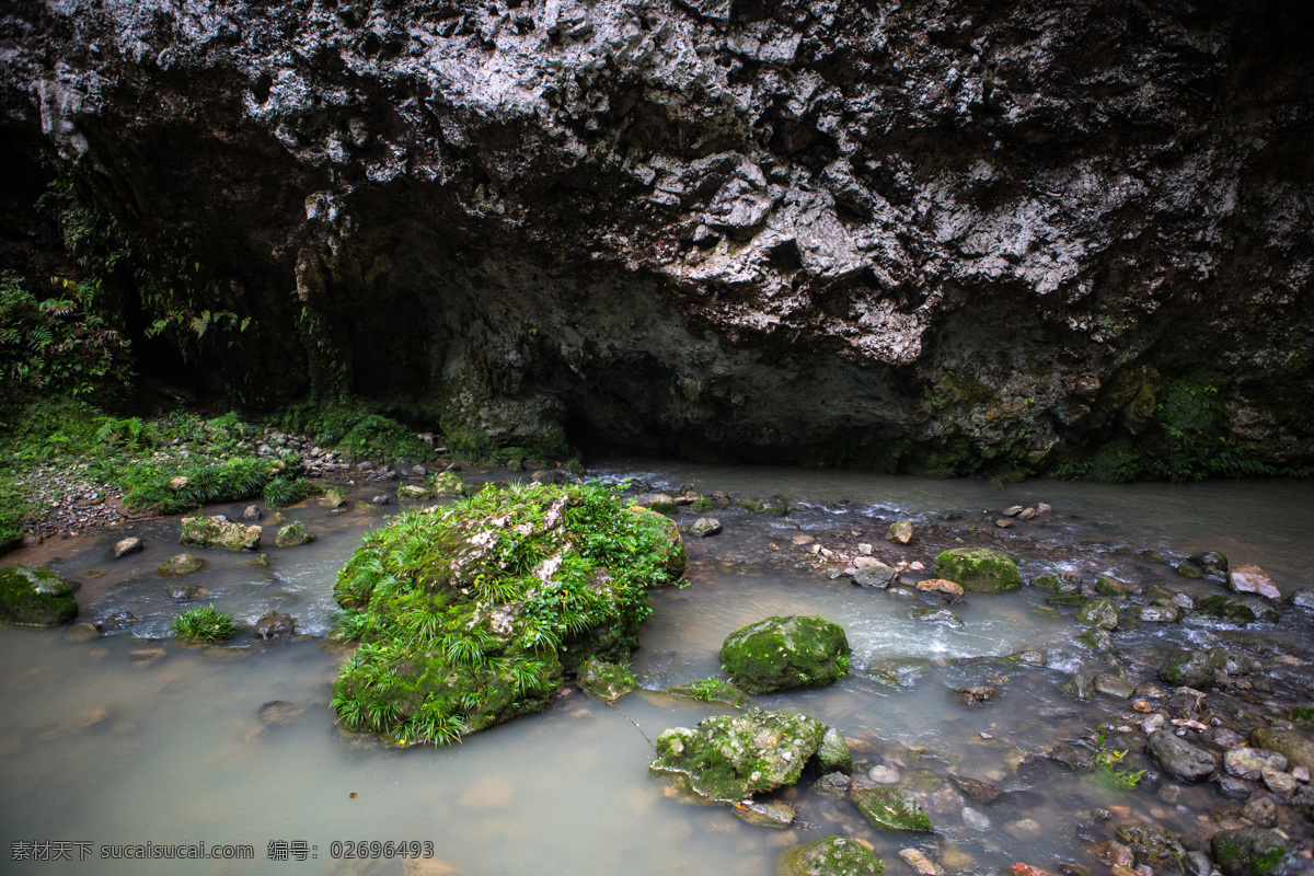 武隆 龙水 峡 地缝 景区 龙水峡 地缝景区 石头 苔藓 水 旅游摄影 国内旅游
