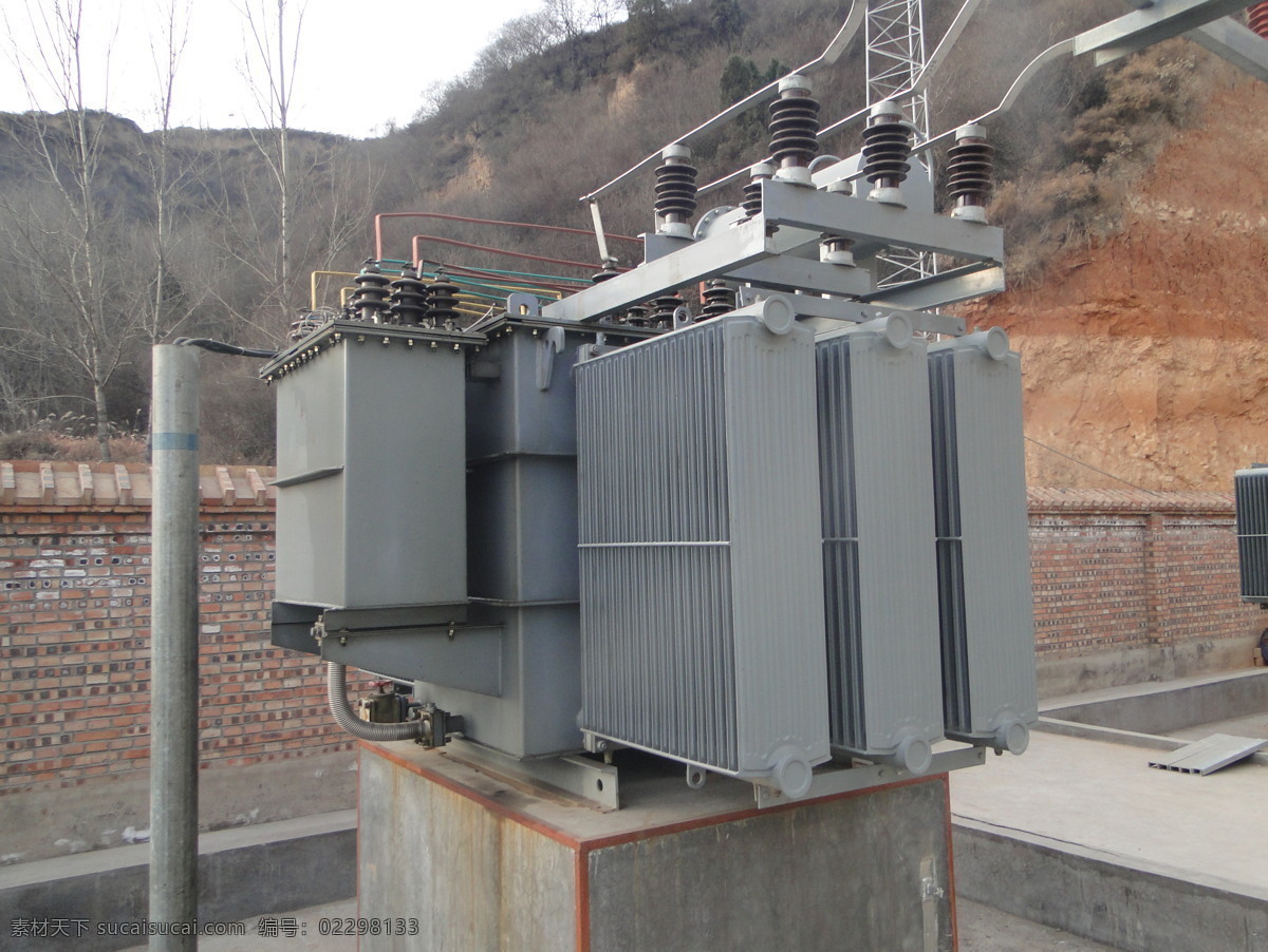 变压器 变电站 接线 新建变电站 sf6变压器 施工现场 建筑摄影 建筑园林