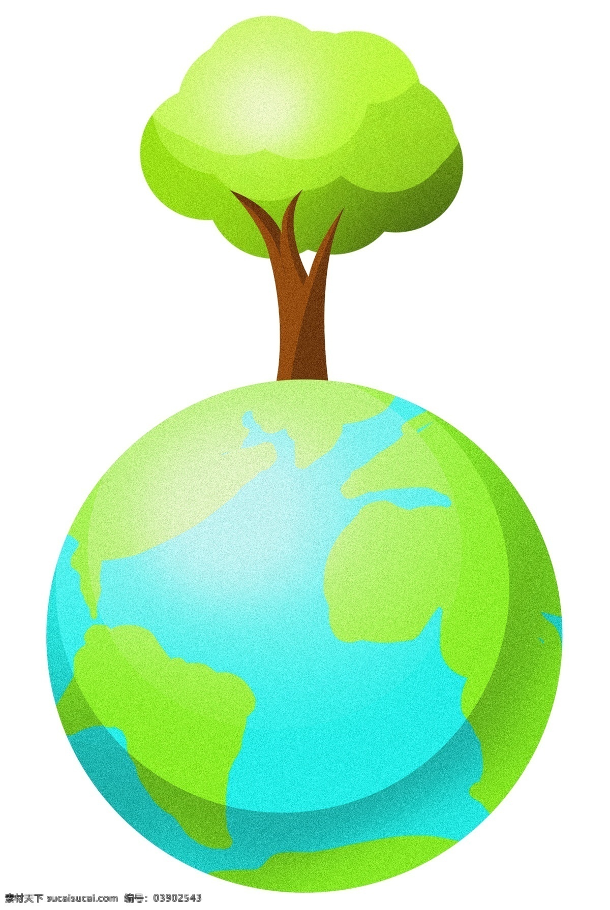 保护 地球 树木 插画 保护环境 绿色植物 保护地球 保护树木插画 植树造林 绿色环保插图