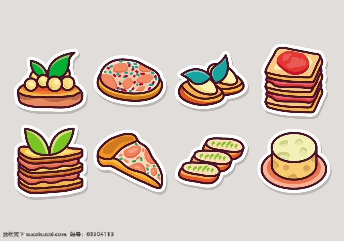 意大利菜图标 食物图标 扁平化食物 食物 美食 美食插画 矢量素材 图标 美食图标 意大利菜 披萨