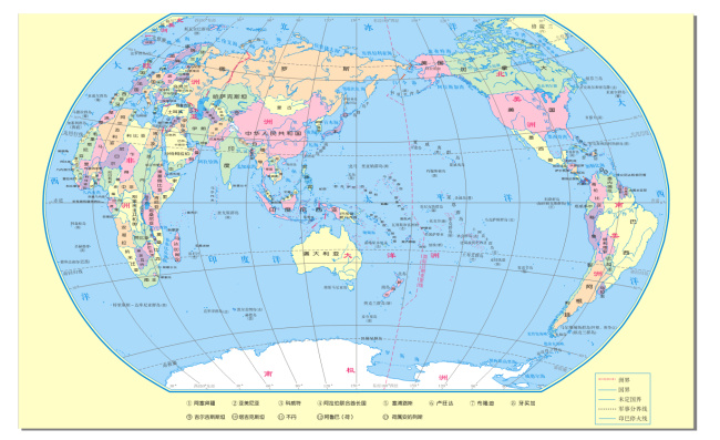 世界地图 矢量图 地图 分层 图 其他矢量图