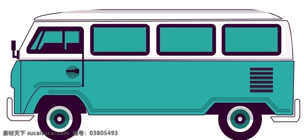 卡通 蓝色 小 卡车 矢量 小卡车 矢量素材 旅游车 观光车 客车 蒂芙尼兰 蓝白小车 卡通设计