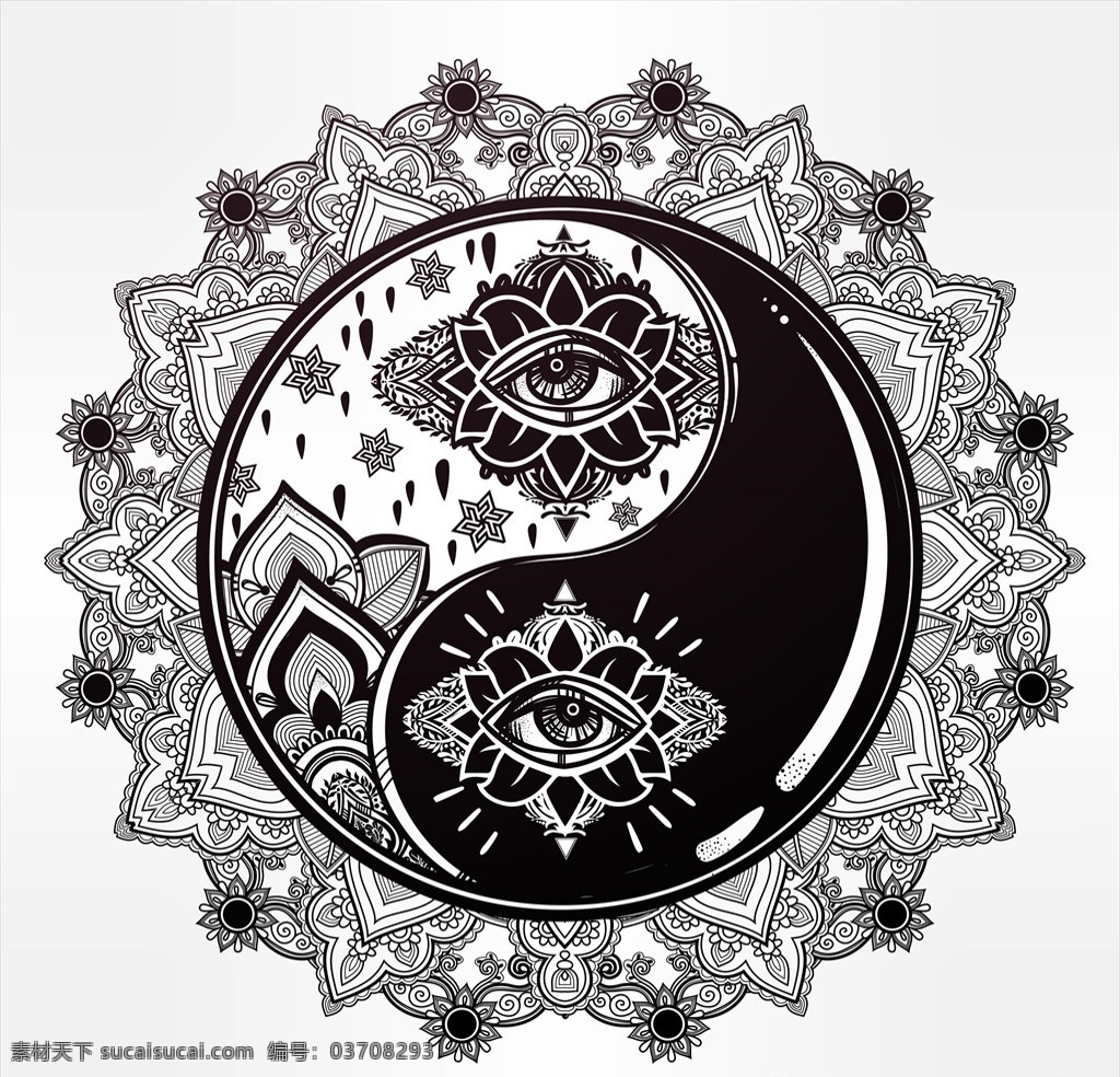 手绘 插画 图腾 矢量图 手绘插画 个性插画 手绘动物 插画矢量图 封面插画 包装图案 t恤印花 服装印花 包装设计 箱包图案 面料印花 布料图案 动物图腾 图腾插画 插画图案 图腾矢量图 手绘矢量图 手绘画矢量图 纹身矢量图 手绘花纹 装饰画 装饰画矢量图 装饰插画 手绘装饰画 太极图 阴阳八卦 眼睛 民族风花纹 线描 黑白 动物 服装设计