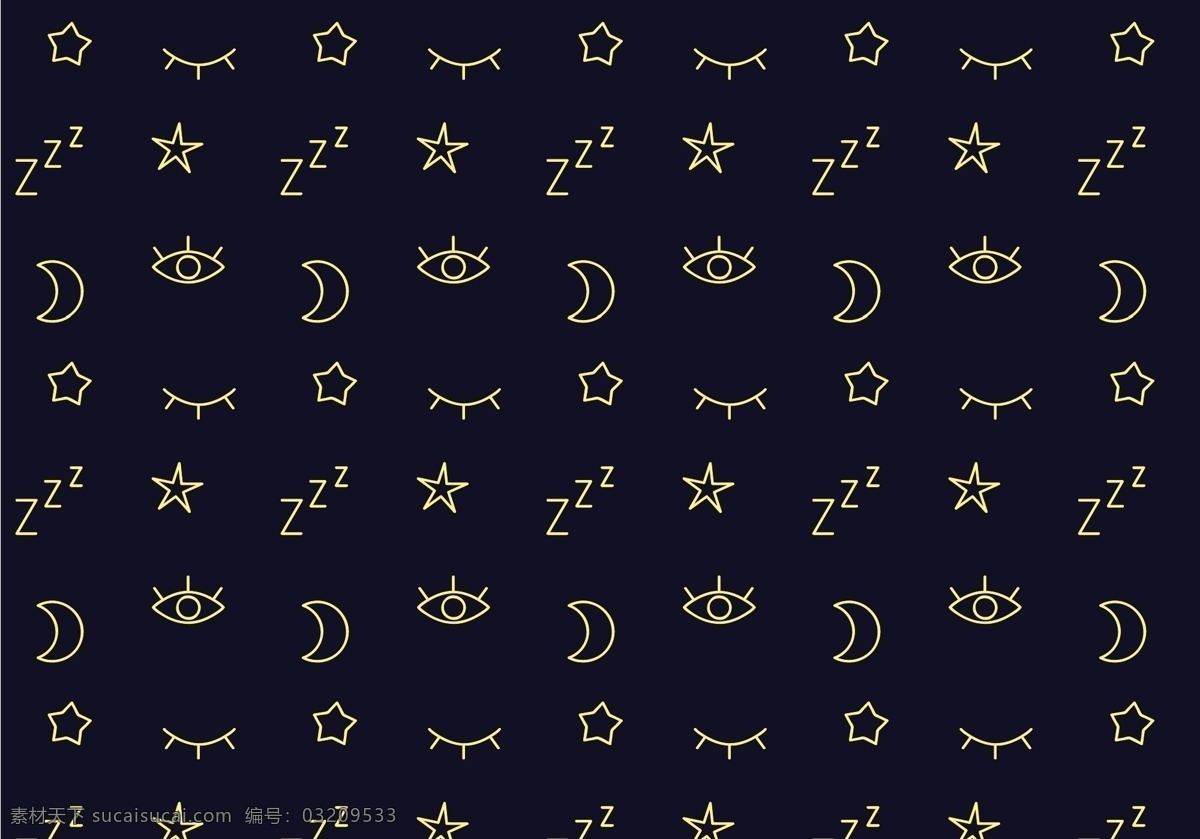 图标 花纹 背景 矢量 矢量素材 纹理 星星 月亮