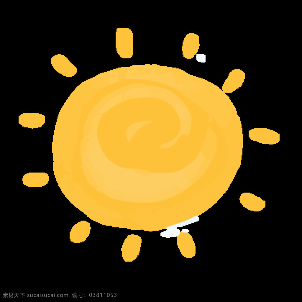 卡通 涂鸦 太阳 元素 金色太阳 儿童画太阳 太阳光芒 卡通涂鸦 矢量太阳 炎炎夏日 大太阳