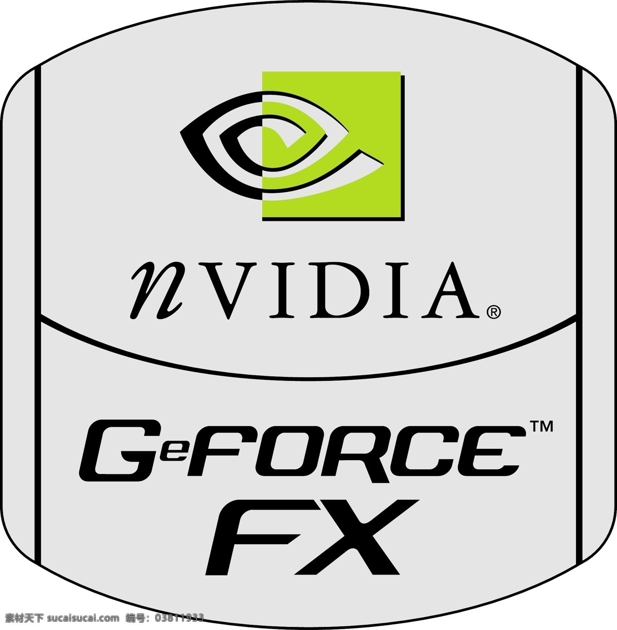 免费 nvidia geforce fx标识 标识 fx 白色