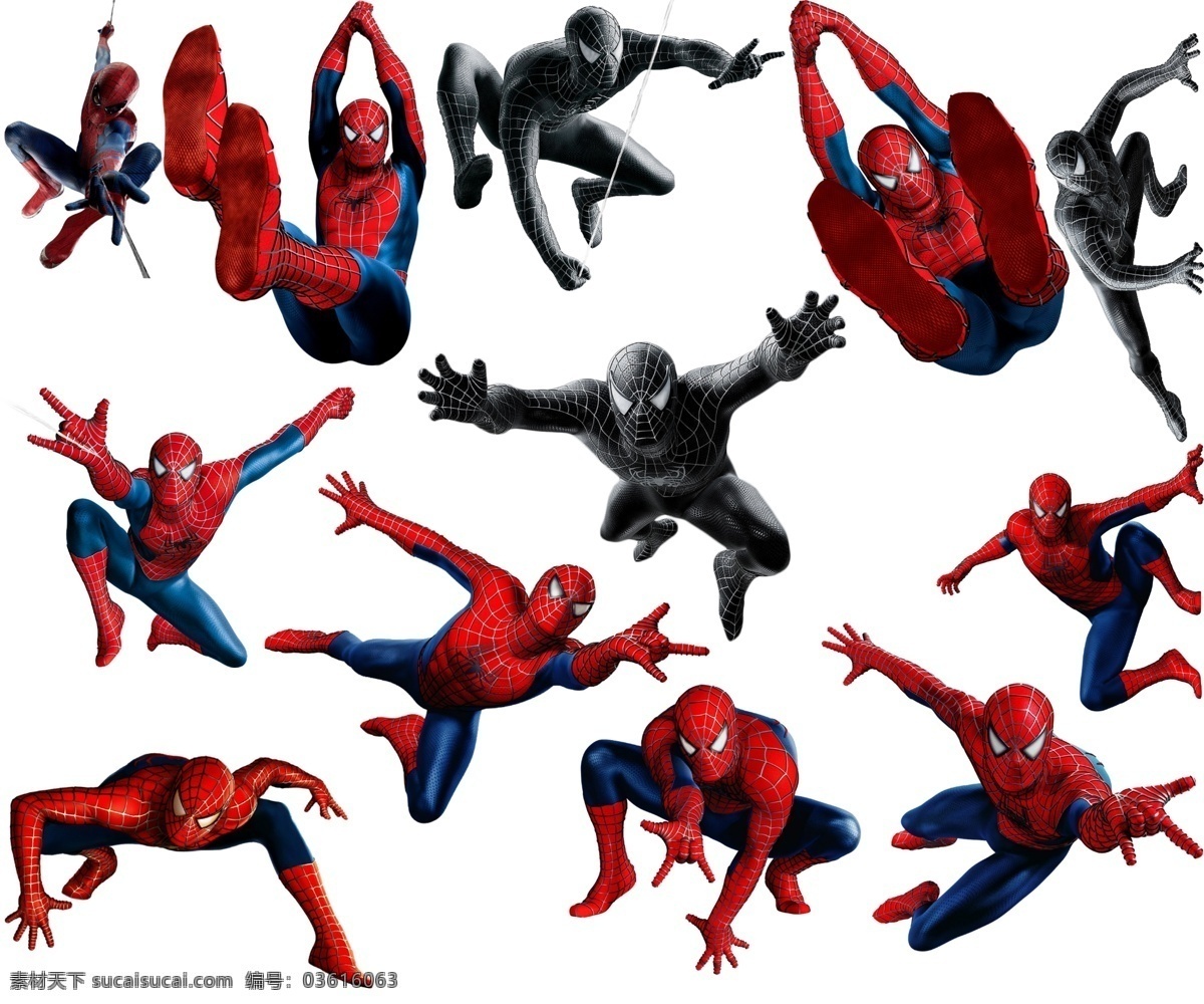 蜘蛛侠 spiderman 彼得帕克 复仇者联盟 超级英雄 动漫人物 分层 源文件