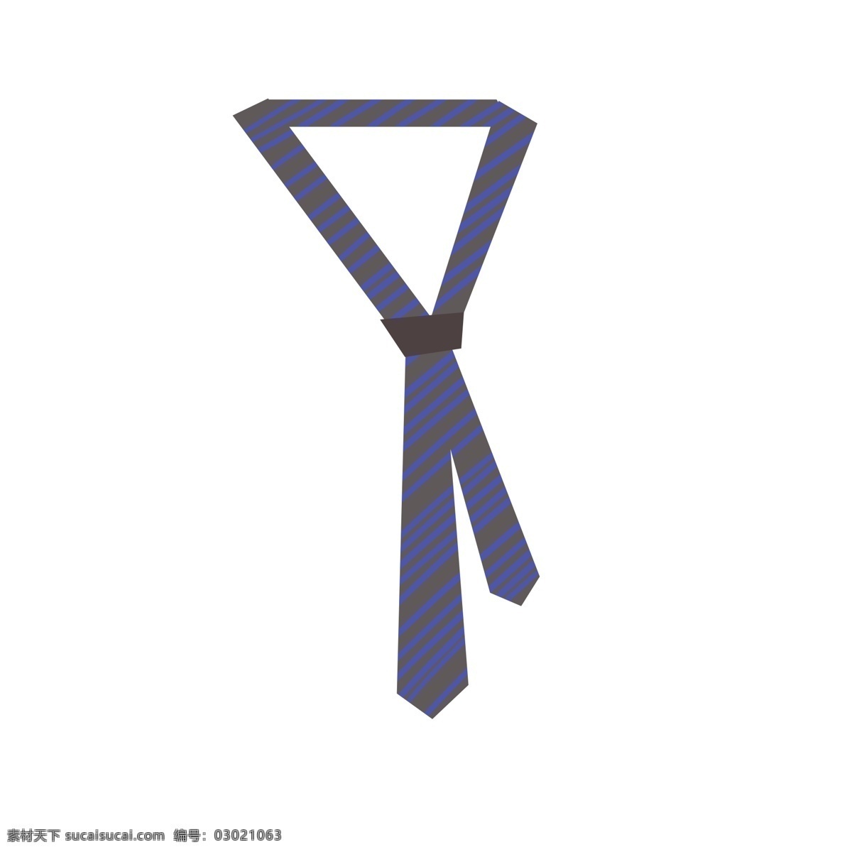 蓝色领带 蓝色 领带 卡通 简洁 优雅 礼仪