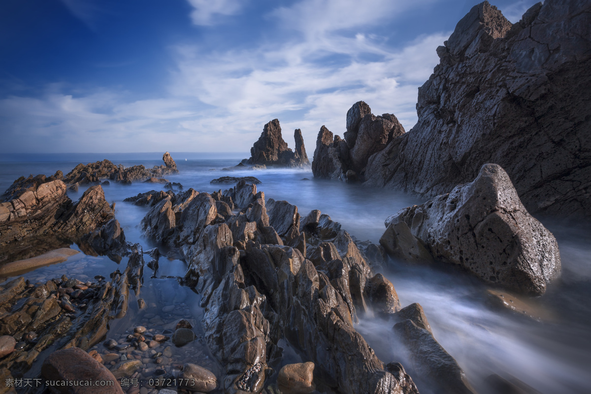 超清 大海 海 海边 海景 海水 海滩 山水风景 景 海石 石头 岩石 夜景 怪石 自然 自然景观 psd源文件