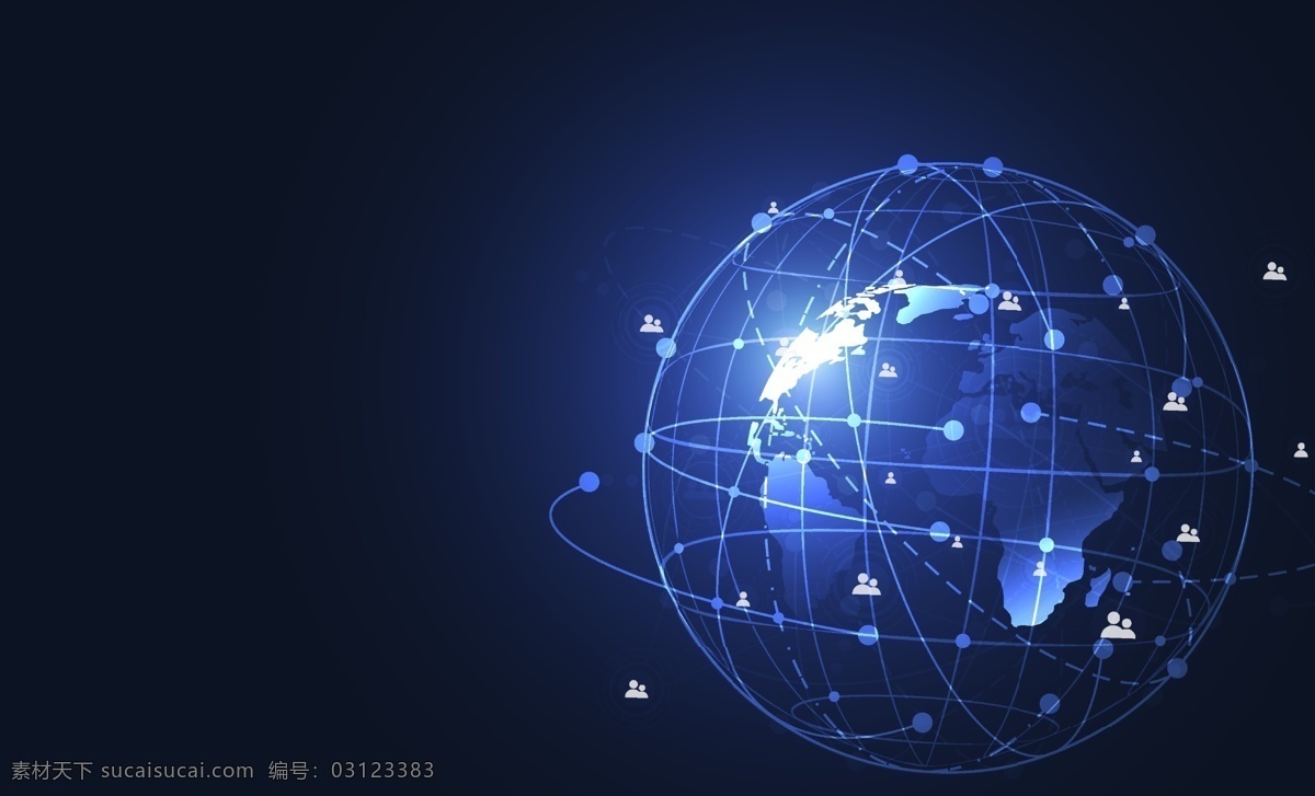 点线 联接 地球 通讯 通信 科技 矢量 模板 模版 蓝色 物联网 5g 概念 太空 宇宙 背景 矢量素材 现代科技
