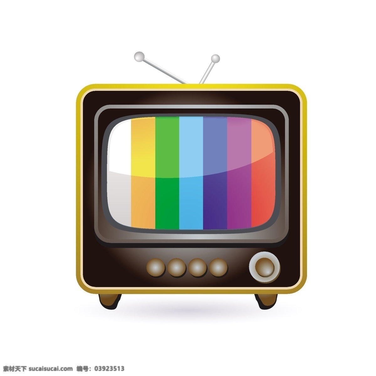 复古电视图标 复古 图标 电视 媒体 旧 屏幕 风格 集 休闲 广播 白色