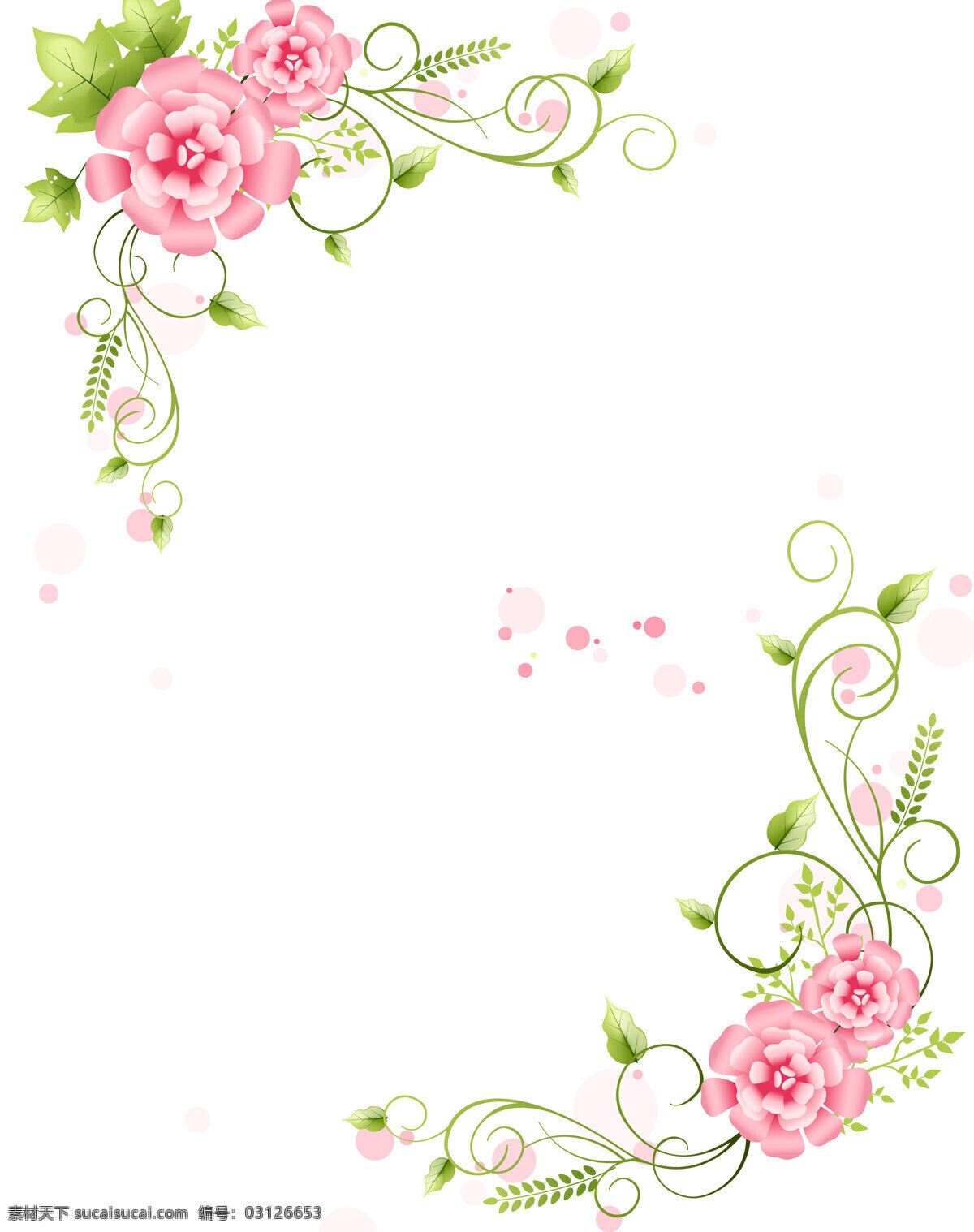 漂亮 花纹 红色花朵 花滕 移门 装饰素材
