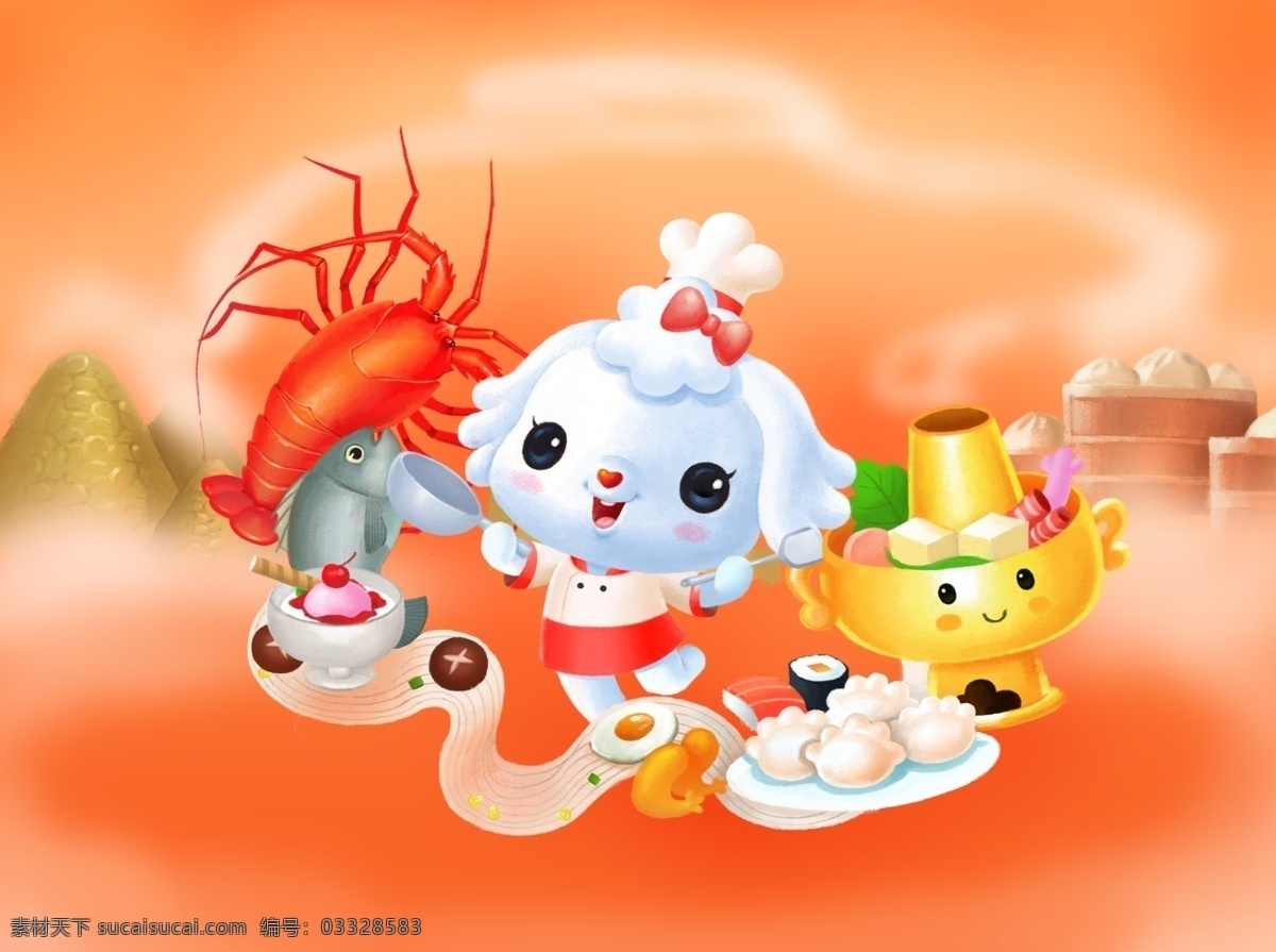 爱 米莉 厨师 动漫 佳肴 节日庆祝 卡通美食 美食节 美食素材 美味 爱米莉 食品 文化艺术 节日素材 其他节日