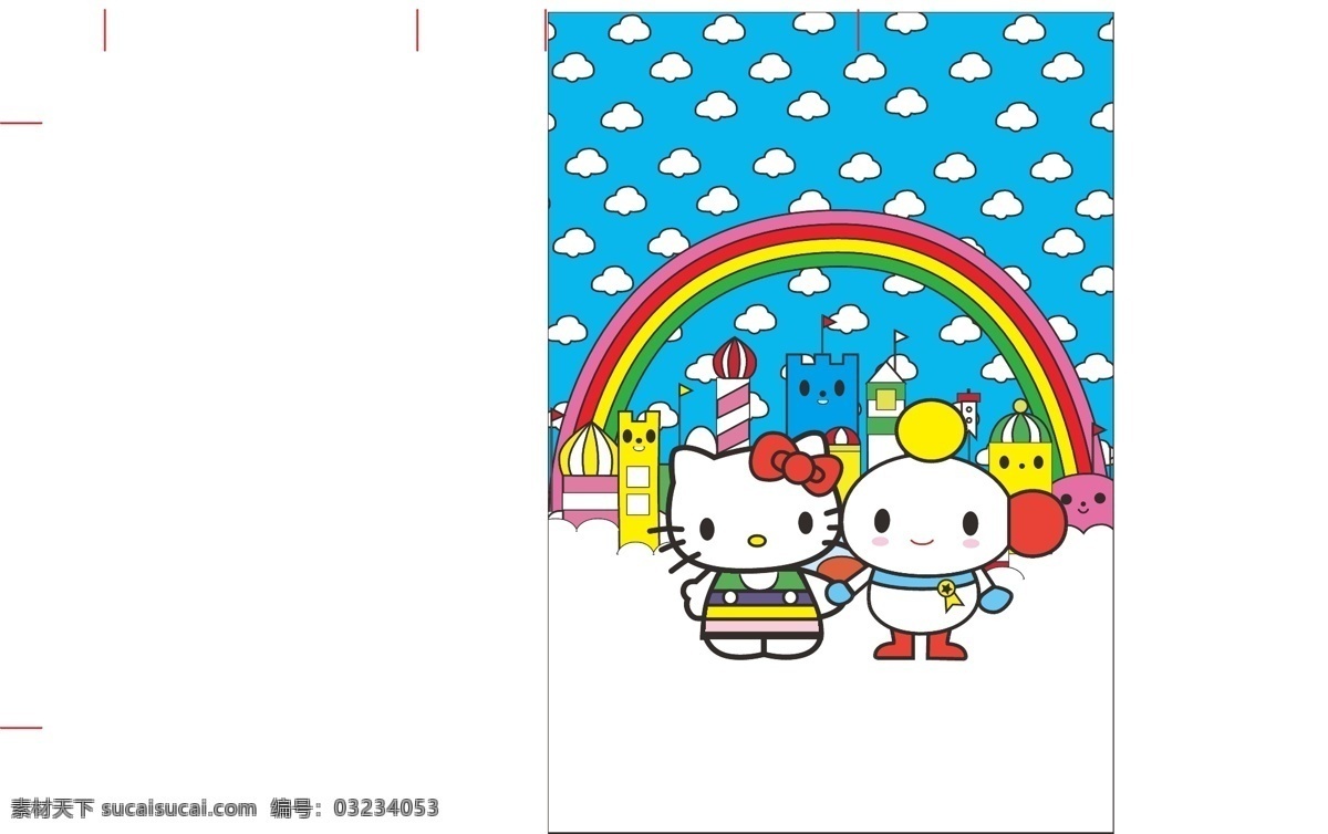 迪斯尼 kt猫 hello kt 卡通设计 矢量