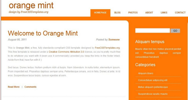 柳橙 薄荷 信息 网页模板 水果素材 柳橙薄荷 信息网页模板 网页素材